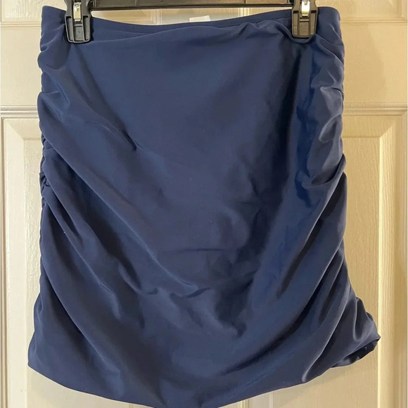 Hilor, High Waisted Swim Skirt w/built in brief, Women's, Navy Blue Size 14, NEW - Picture 3 of 5